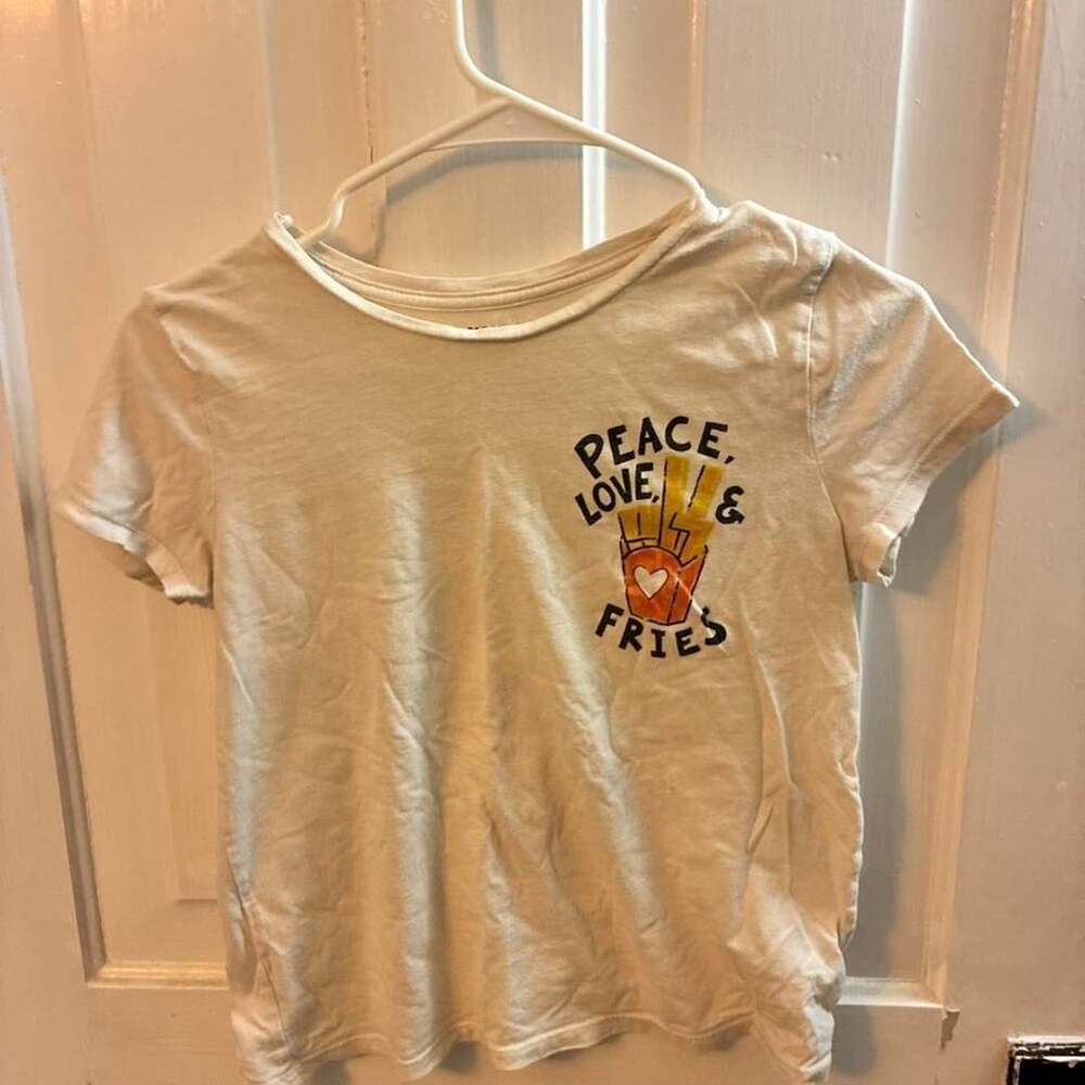 Old Navy Peace Love and Fries Graphic Tee